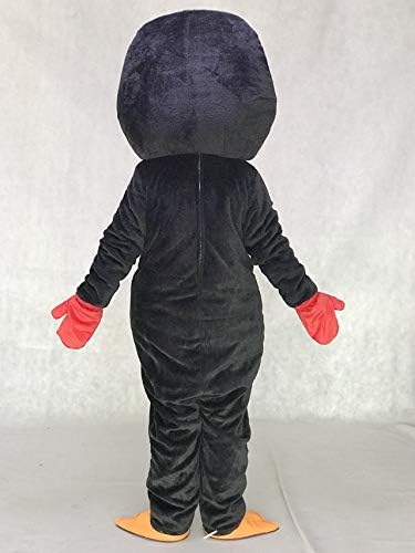 Penguin With Red and White Scarf Mascot Costumes