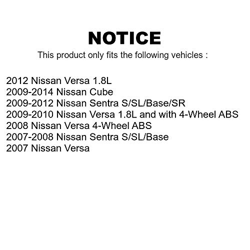 Transit Auto - Rear Brake Drum Shoes And Spring Kit For Nissan Sentra Versa Cube K8N-100391 #TOP2