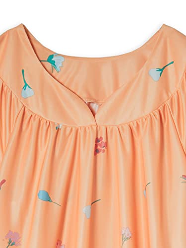 Image of AmeriMark Casual Women's Patio Muumuu House Dress Loose Comfortable Short Sleeve Sun Dress Lounger Gown Sleepwear for Ladies