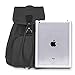 WITERY Backpack Purse for Women- Casual Daypack Small Canvas Backpack with Flap Drawstring, Ladies Multi-Pocket College Bookbag Shoulder Bag Travel Bag for Work Daily Trip