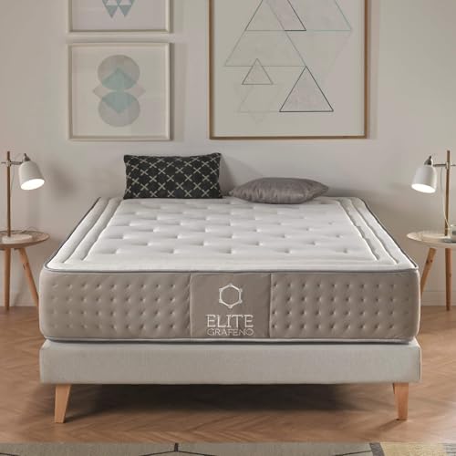 Dreaming Kamahaus Colchón Viscografeno Élite | Reversible | VISCOGRAFENO GEL FRIO | Firmeza Media | ±30 cm altura | 120x190 cm