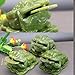 Jade Frog with Coin in Mouth, Feng Shui Jade Money Frog, Three-Legged Toad Statue Figurine Decoration, Attract Wealth and Good Luck (3.9 * 2.3 in)