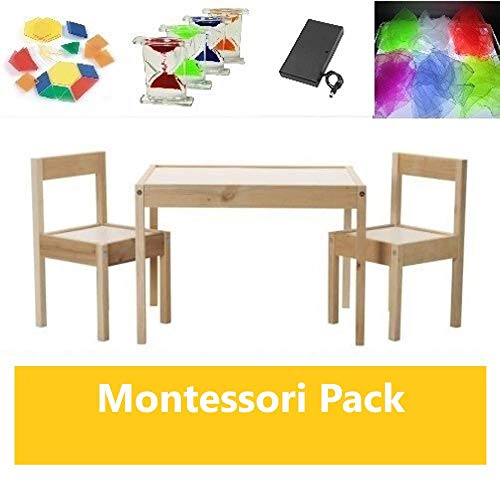 Pack mesa de luz Montessori RGBW 64x48cm + materiales