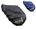 Paris Premium Embroidered Nylon All Purpose English Saddle Cover with Fleece Lining - Multiple Colors Available, Black/Gold Trim