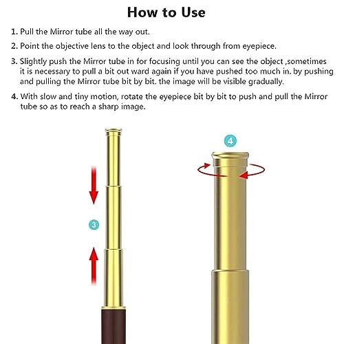Telescópio monocular à prova d'água, 25x30 monóculos de luneta telescópica monocular para adultos a