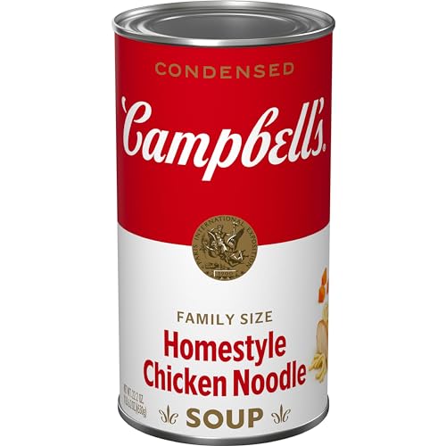 Image of Campbell's Condensed Homestyle Chicken Noodle Soup, Family Size, 22.2 Ounce Can