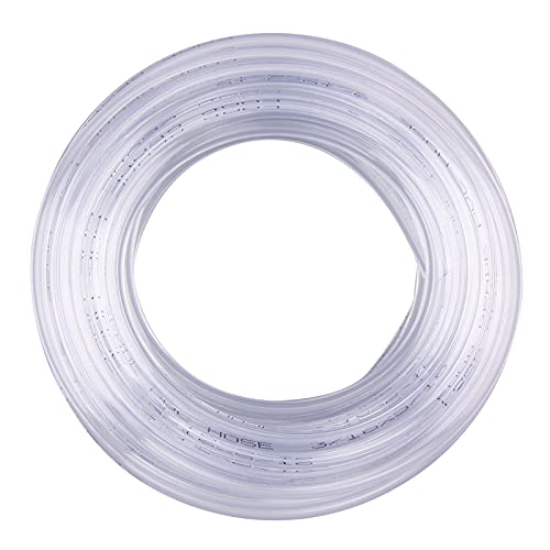 DERNORD PVC Tubing 3/16"ID X 5/16"OD Flexible Clear Vinyl Hose 10 Feet for Food Grade