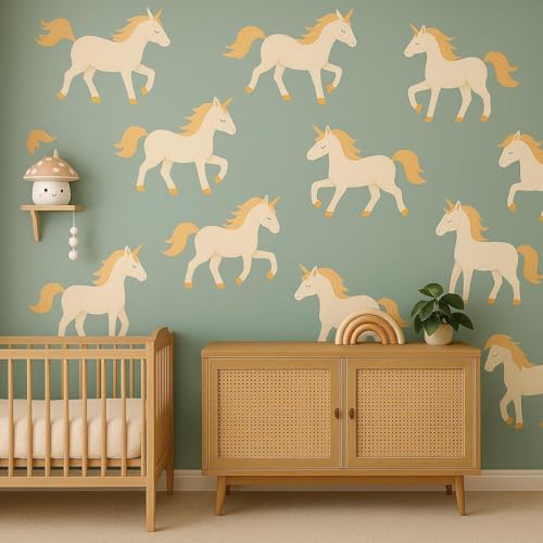 Vinilo Decorativo Unicornio Reutilizable Adhesivo para Pared miniatura 5