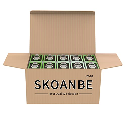 Skoanbe 6F22 Carbon Zinc 9V Batteries 10 Count (Pack Of 1) #TOP2