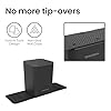 Ninestars Mini Car Trash Can with Press Lid, 3L / 0.79 Gallon Small Garbage Bin, Foldable Leak-Resistant Design with Weighted Non-Slip Base for Car Floor & Center Console (Black) #3