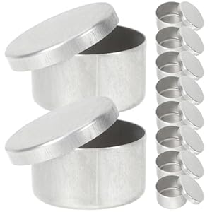 Ipetboom 9 Stück Runde Probenschalen Aluminium