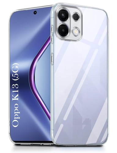 Image of COVERBLACK Flexible Rubber Case Back Cover Compatible for Oppo CPH2729 / K13 5G - Transparent