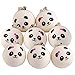 KUUQA 8 Pieces 1.57" Slow Rising Mini Panda Scented Squishy Toys Cute Squishies Charms Phone Key Chain Straps Kids Toy Gift Party Favors(Style Random)