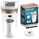 Cecotec Depiladora Eléctrica de Arranque con Accesorio Zonas Sensibles SkinCare Depil-Action 6000. 60 Láminas, Luz LED, Autonomía 60 minutos, Clasificación IPX5, Diseño Ergonómico, Indicador LED