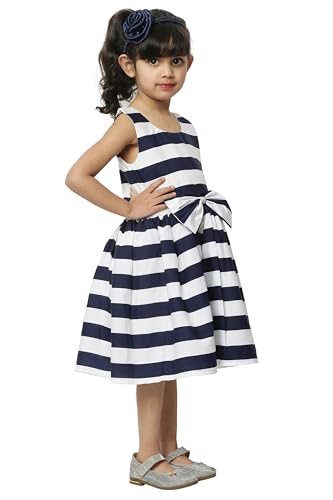 Image of SOFYANA Girl's Satin A-Line Knee-Length Dress
