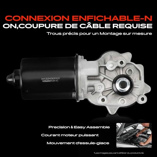 Moteur d'essuie-glace Primera P12 1.8 Frankberg 5 pôles 2002-2008 - 5