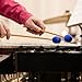 Marimba Mallets,4 Pairs (Felt, Rubber, Marimba, 5A) Drum Mallets Kit, Percussion Instrument Beginner Accessories for Bass Drum,Steel Drum,Cymbals,Glockenspiel