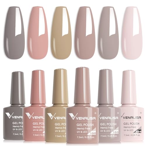 VENALISA Neutral Nude Gel Polish Set