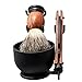 Grandslam Shaving Straight Razor Kit, Steel Cutthroat Straight Razor With Leather Strop, Shaving Brush, Stainless Steel Shaving Bowl and Stand, Shaving Soap, Gift for Men