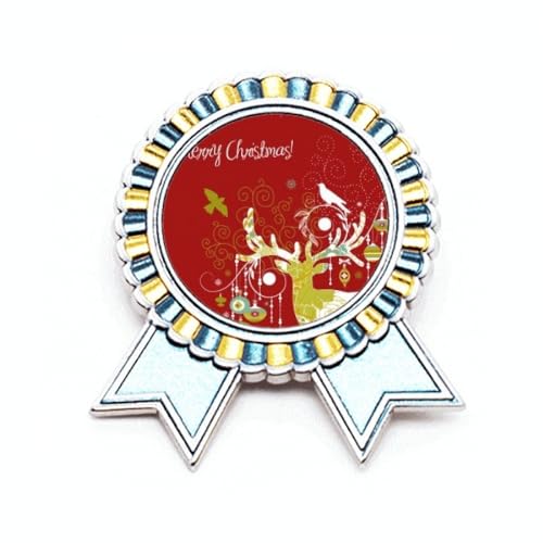 Broche cerf de Noël Art déco en métal M pour relooker une tenue triste sans changer de garde-robe