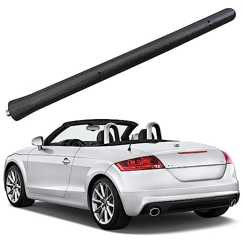 Rubber Antenna for Audi TT (1998-2015), Audi TT Antenna - Car Wash Proof, 6 3/4 Inch Internal Copper Coil Antenna Mast Replacement