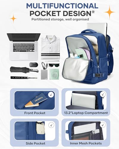 Image of coofay Travel Backpack for Men Women Carry on Backpack for Airplanes Personal Item Bag for Traveling on Airplane Traveling Backpacks Airback Backpacks for Travel Mochila de Viaje