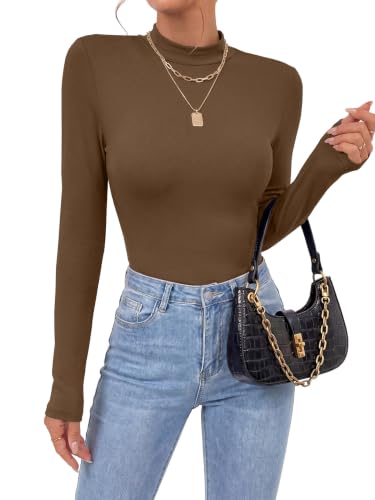Image of OPOIPIN Women's Long Sleeve Basic Bodysuit