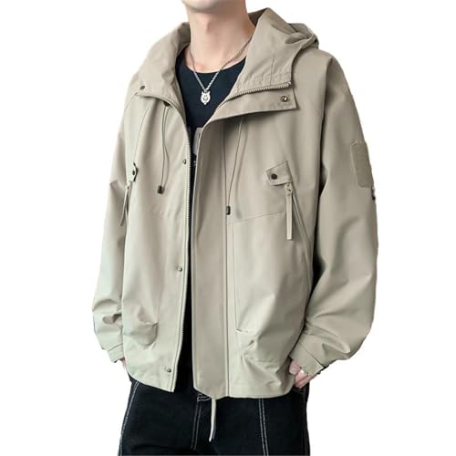 Manteau de veste de qualité col sport pour homme coupe printanière ajustée