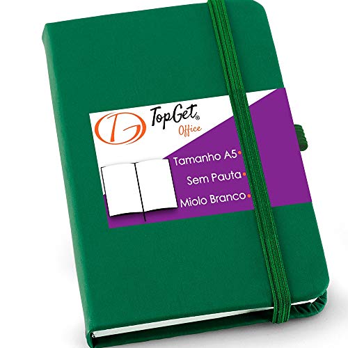 Caderneta de Anotações 14x21cm 80 Folhas Sem Pauta (Verde)