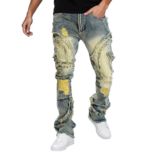 Jean pour homme coupe stretch et droit pour un look streetwear