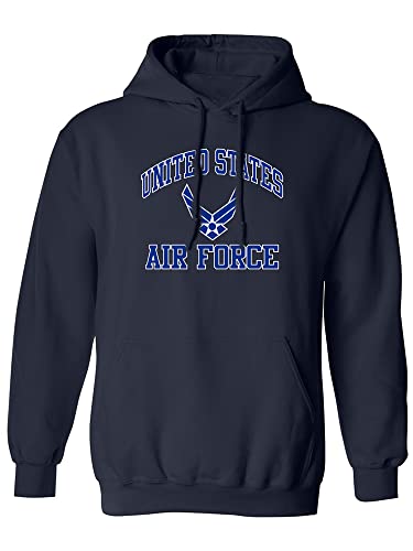 zerogravitee Air Force Wings Blue/White Adult Hooded Sweatshirt