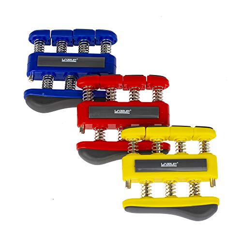 EXERCITADOR PARA DEDOS 3 - FORTE - 7LBS/ 3,18KG - AZUL - LIVEUP SPORTS