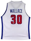 Rasheed Wallace Authentic Signed White Pro Style Jersey BAS Witnessed