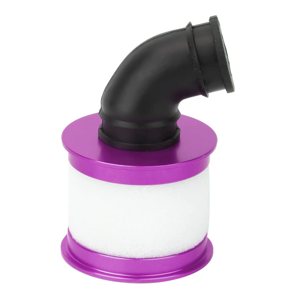 Universal Durable Alloy RC Air Filter Remote Control Sponge Large Intake for 1:10 RC Car, Smooth Engine Function for Enthusiasts, BluePurple (Purple)