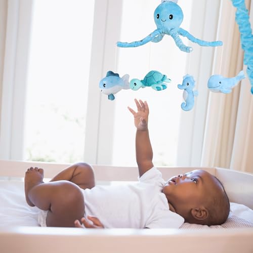 Clymene Ocean Musical Baby Crib Mobile - Whale/Turtle/Seahorse Mobile For Crib With 12 Lullabies For Baby Boys And Girls | Nautical Nursery Decor thumb #7