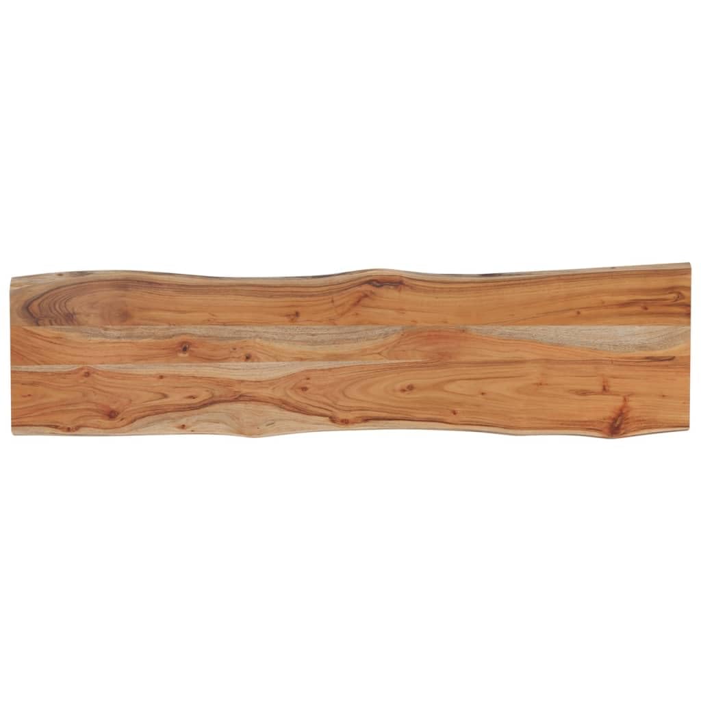 vidaXL Piano Tavolo 160x40x2,5 cm Rettangolare Legno Acacia Bordi Vivi