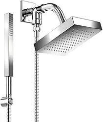 Docol Ducha Quadrada de Parede Cromada Heaven Q150 Com Chuveirinho