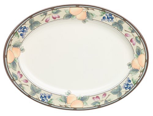 Mikasa Garden Harvest Oval Serving Platter, 15-Inch #TOP1