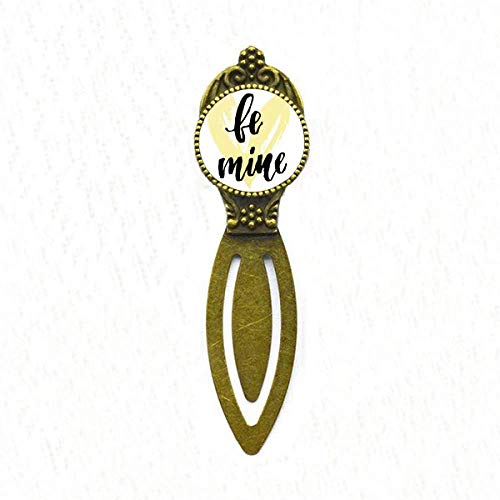 Marque-page style rétro Be Mine jaune, l'accessoire de lecture cosy