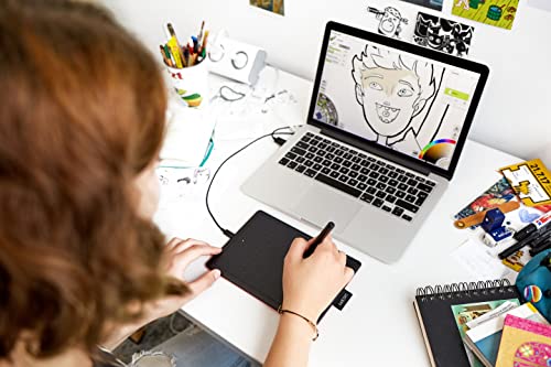 Image of Wacom CTL-472 /K1-C Pen Tab, One by Wacom Small Chromebook Compatible, Pen Input Exclusive Model, S Size