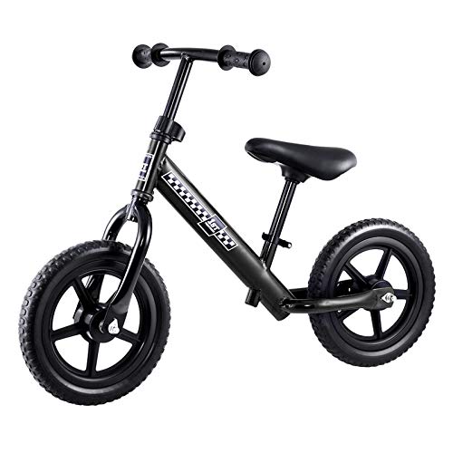 12 Inch Ultra Lightweight and Portable Kids Balance Bike Bicycles Outdoor (Black) 12 Inch Ultra Lightweight and Portable Kids Balance Bike Bicycles Outdoor (Black)