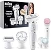 Braun Silk-épil 9 Epilator Beauty Set, Met Flexibele Kop Voor Ontharen, Flex 9-100, Wit/Goud