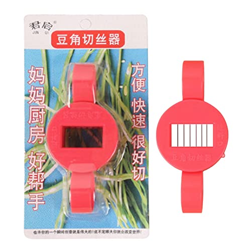 Herramienta judías verdes - Cortador frijoles afilados con mango ergonómico,Cortador judías verdes multifunción para verduras, cortador verduras, herramienta coc Youding