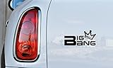 Bigbang Crown Version 2 Car Vinyl Sticker Decal Bumper Sticker for Auto Cars Trucks Windshield Custom Walls Windows Ipad MacBook Laptop Home and More Black Color