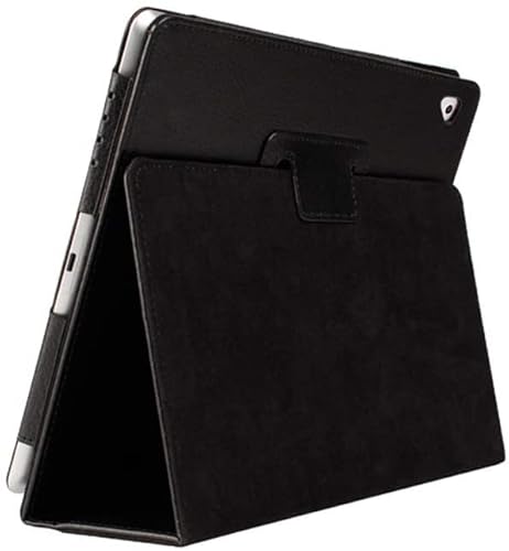 Flip Folio Case For iPad Air 1 (2013), Air 2 (2014), iPad Pro 9.7 (2016) iPad 5th Generation 9.7”(2017) & iPad 6th Gen 9.7-inch (2018) PU-Leather Stand Cover For 9.7” iPad, Auto Wake/Sleep (Black)