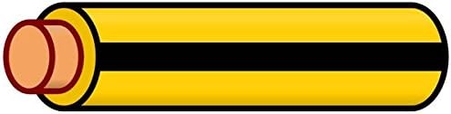 K4 Auto & Marine Primary Electrical Wire, Yellow W/Black Stripe 18 Gauge 20 Feet