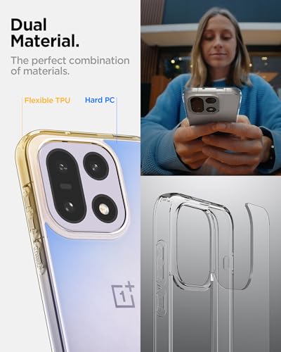 Image of Spigen Ultra Hybrid | OnePlus 15 Case [Transparent] [Air Cushion Protection] OnePlus 15 Back Cover | TPU+PC - Crystal Clear