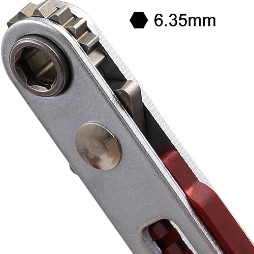 BBTISG Mini-Ratschen-Schraubendreher, 90 Grad, Mini-Mikro-Ratsche, Sechskant, Zwei-Wege-Ratsche, Flachkopf-Schraubendreher, 2 Stück – Bild 7