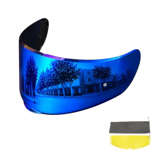 Image of PSLER Shatterproof Helmet Visor for Sedici Strada 2&3 FF801,Deep Blue&Film