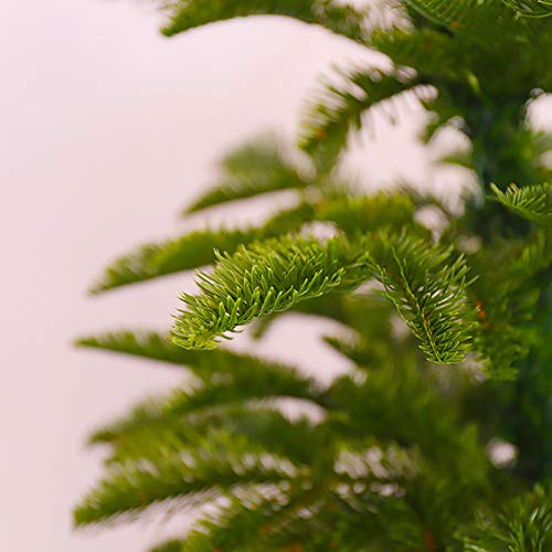 Dulplay Pre-Lit Optical Fiber Tree,Potted Artificial Christmas Tree,Pre Decorated Car-Spread With Solid Metal Legs For Holiday Traditional Indoor #TOP2